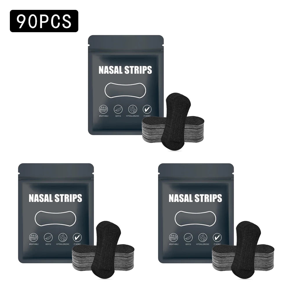 Breathable Anti-Snoring Nose Strips - Nasal Patches for Improved Breathing and Better Sleep