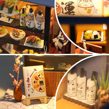 House Miniature DIY Dollhouse With Furnitures Wooden House Casa Diorama Toys For Children Birthday Christmas Gift