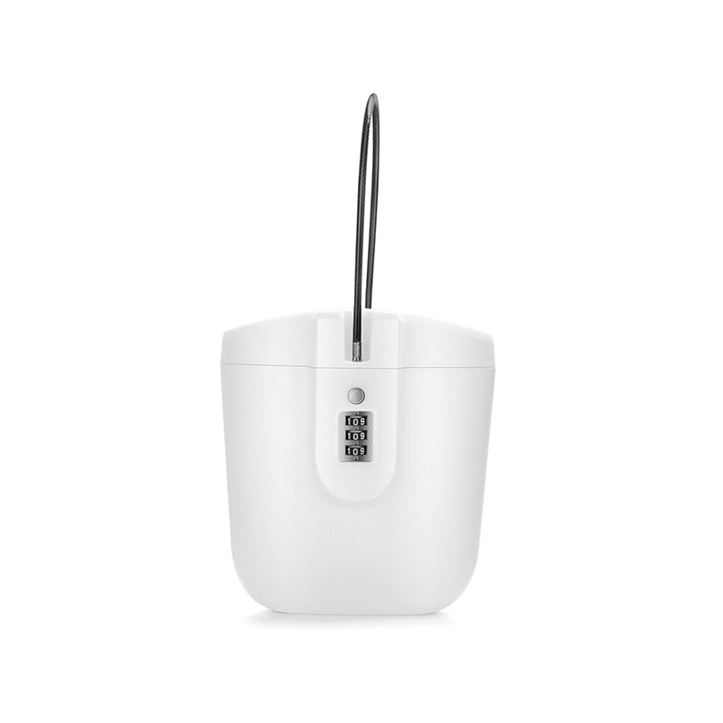 Portable Security Storage Box 3-digit Combination Lock With Rope Outdoor Camp Sport Beach Shopping Safe Case Bucket for Key Cash