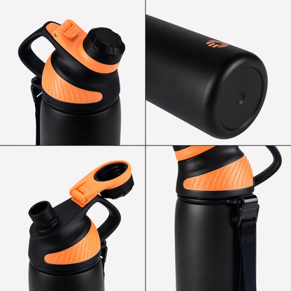 Water Bottle Thermos With Magnetic Lid Outdoor Sport Stainless Steel Water Bottle Keep Cold Hydrated Insulated Vacuum Flask 1000ml