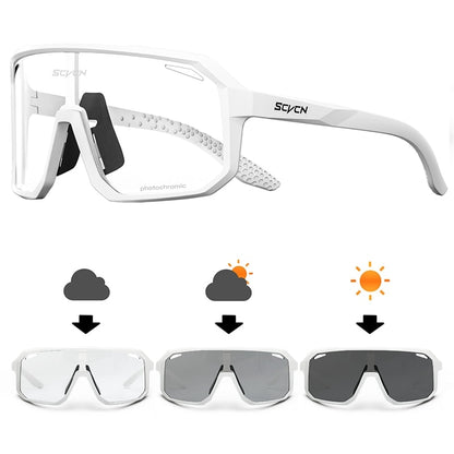 Cycling Glasses Photochromic Sunglasses Men Women Mountain Bike Road Eyewear New Bicycle Riding Outdoor Sports Hiking Goggles