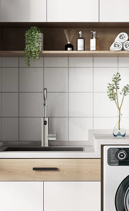 Instant Hot Water Tap Faucet, 3200W 2 in 1 Kitchen Instant Boiling Water , Digital Temperature Display