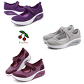 Women's stretchable breathable lightweight walking shoes