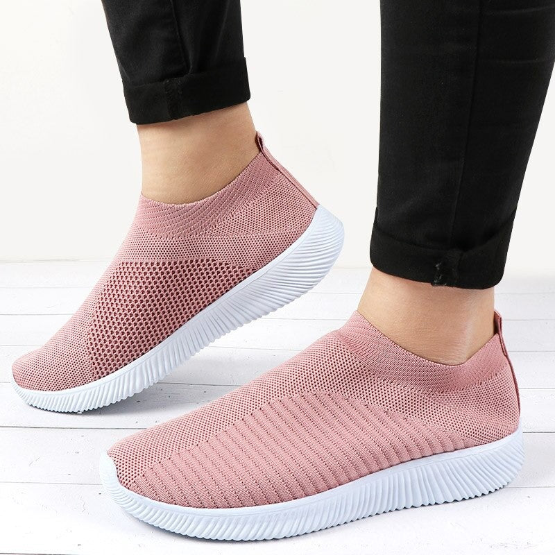 Women Stretch Fabric Socks Sneakers