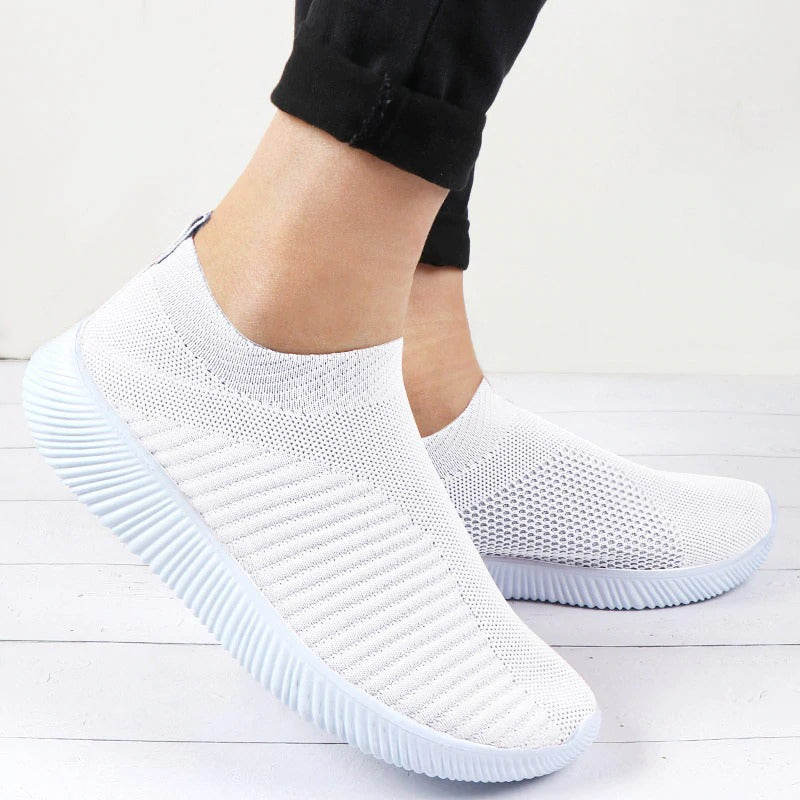 Women Stretch Fabric Socks Sneakers