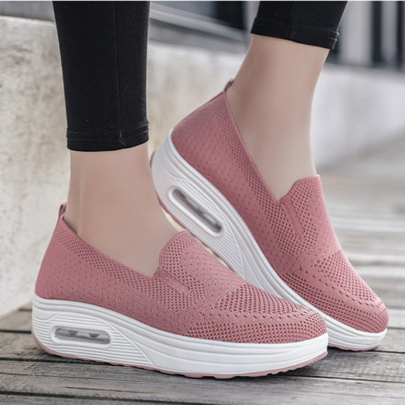 Women Wedge  Slip-on Sneakers