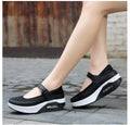 Women's Breathable Buckle Casual Walking Slip On Sneakers