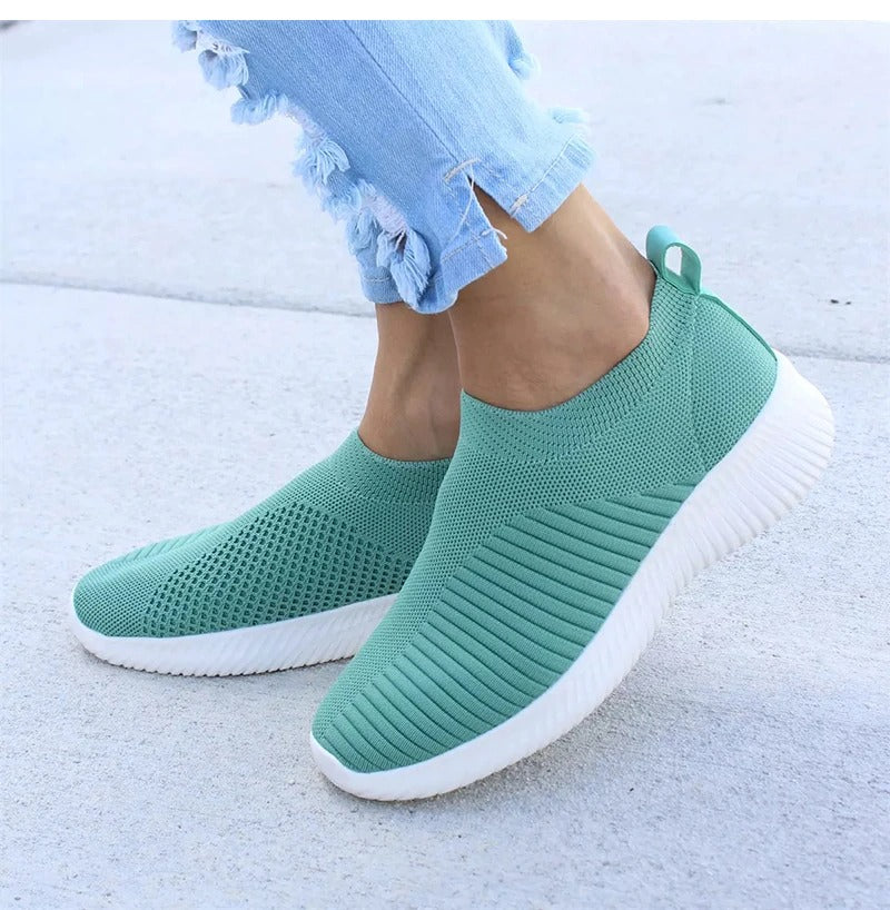 Women Stretch Fabric Socks Sneakers