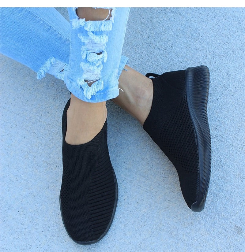 Women Stretch Fabric Socks Sneakers