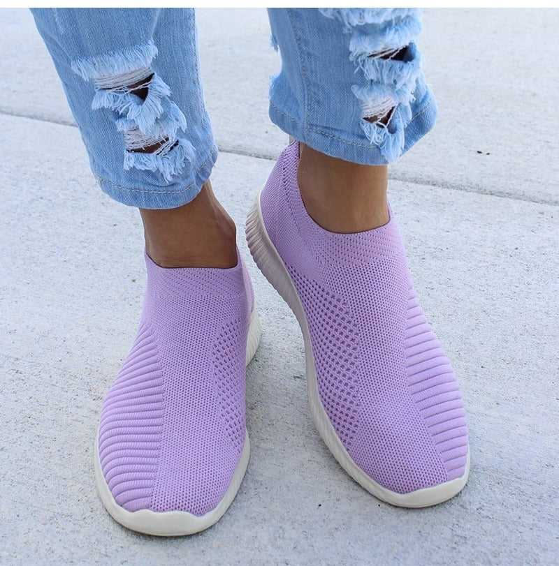 Women Stretch Fabric Socks Sneakers