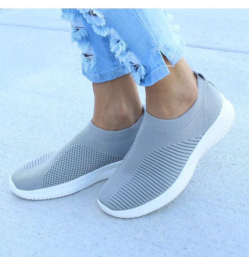 Women Stretch Fabric Socks Sneakers