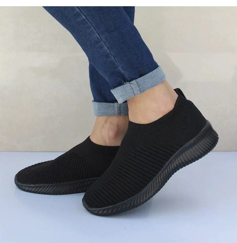 Women Stretch Fabric Socks Sneakers