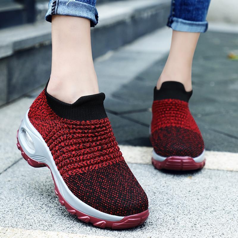 Women's Walking Shoes Sock Sneakers