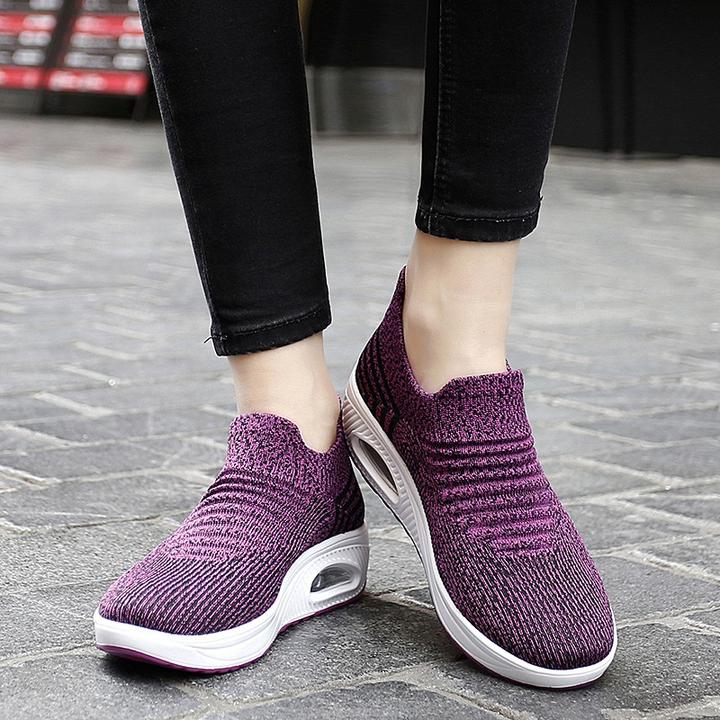 women's elastic lightweight breathable sneakers