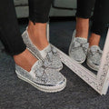 Women's Rhinestone Slip On Loafers