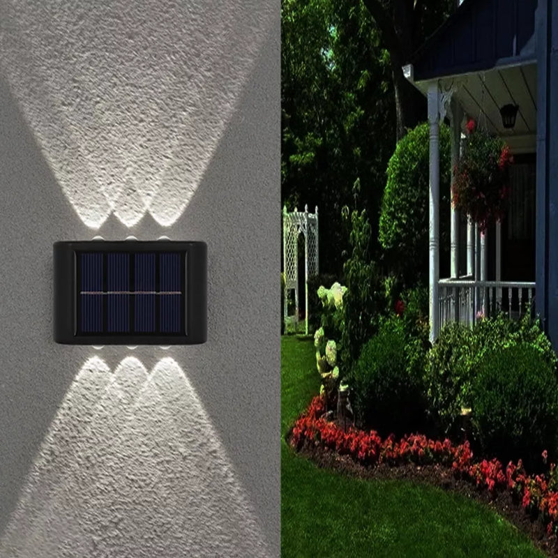 Solar 6LED Deck Light Path Garden Patio Pathway Stairs Step Fence Lamp Outdoor