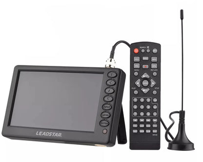 5"in Portable Digital Pocket TV ATSC Signals, Rechargeable HD Video Player Support FM/USB/TF Camping, fishing, Traveling