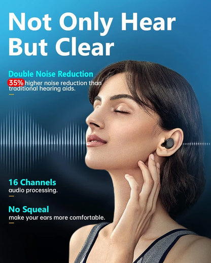 Digital Hearing Aids Noise Reduction 16 Channel Severe Loss Sound Amplifier ITE