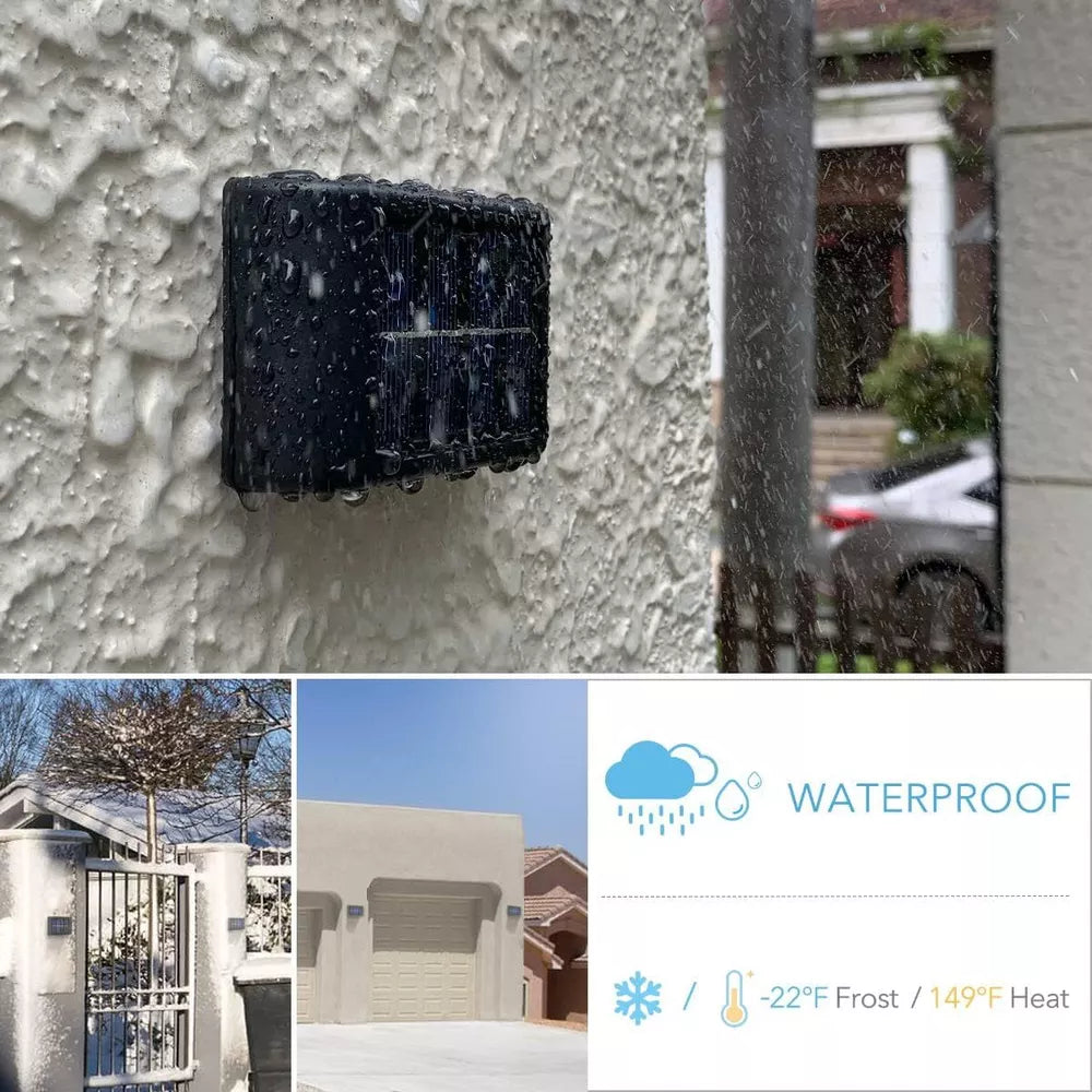 Solar 6LED Deck Light Path Garden Patio Pathway Stairs Step Fence Lamp Outdoor