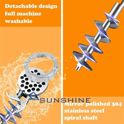 Heavy Duty Meat Grinder Mincer Stuffer Manual Sausage Filler Sauce Maker Machine