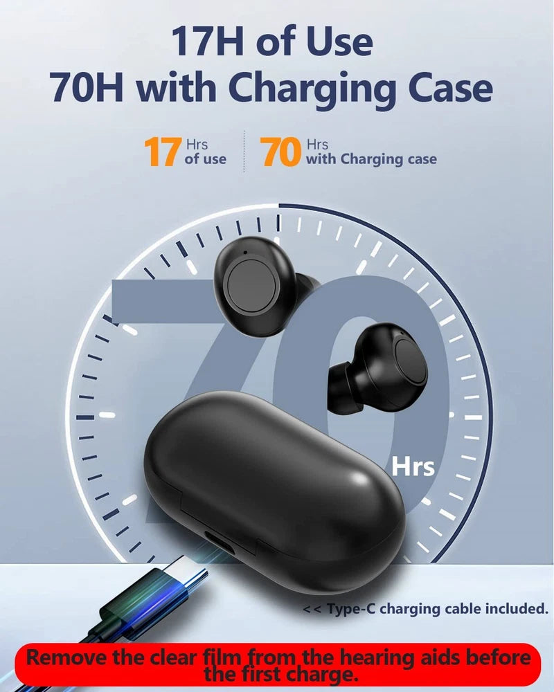 Digital Hearing Aids Noise Reduction 16 Channel Severe Loss Sound Amplifier ITE