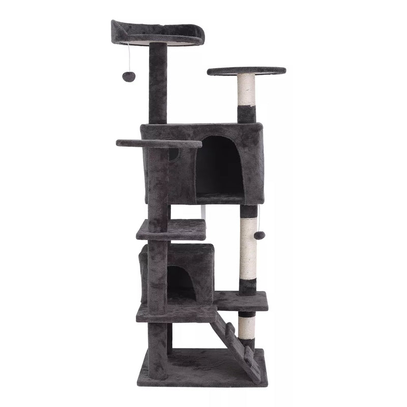 55" STURDY Cat Tree Tower Activity Center Large Playing House Condo For Rest