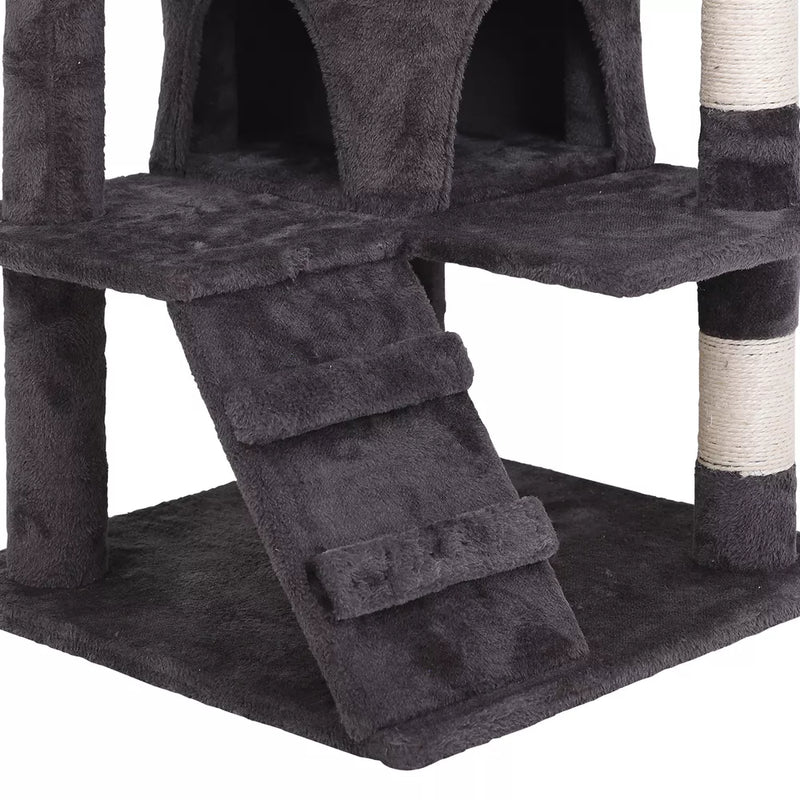 55" STURDY Cat Tree Tower Activity Center Large Playing House Condo For Rest