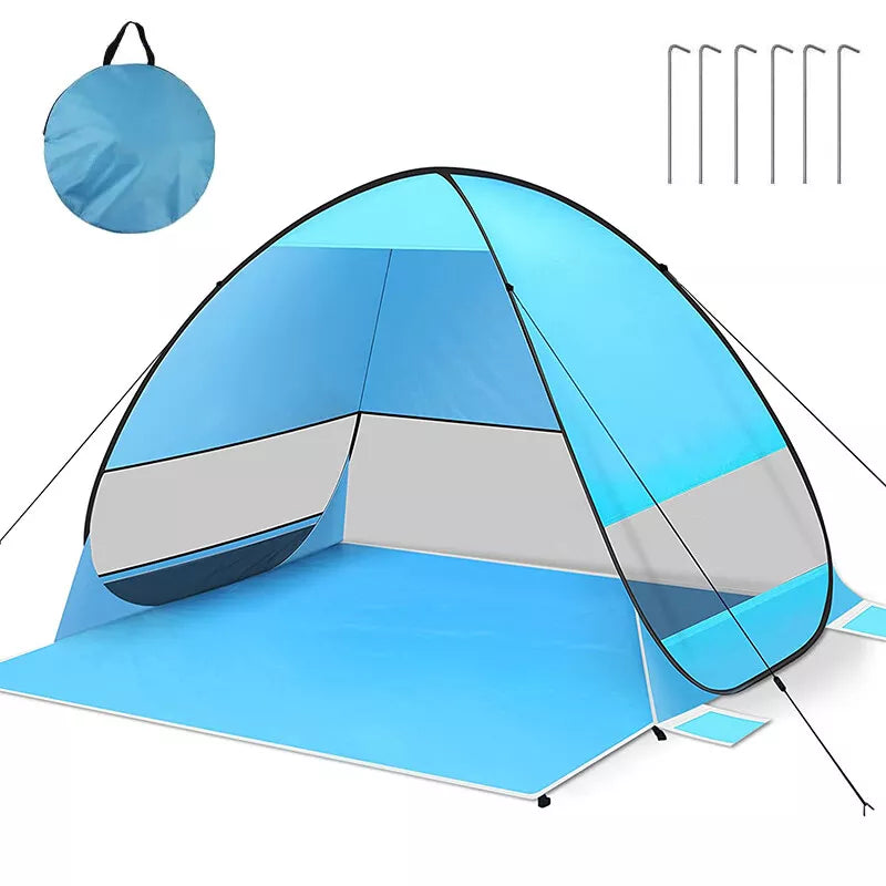 Pop Up Portable Beach Canopy Sun Shade Shelter Outdoor Camping Fishing Tent Mesh