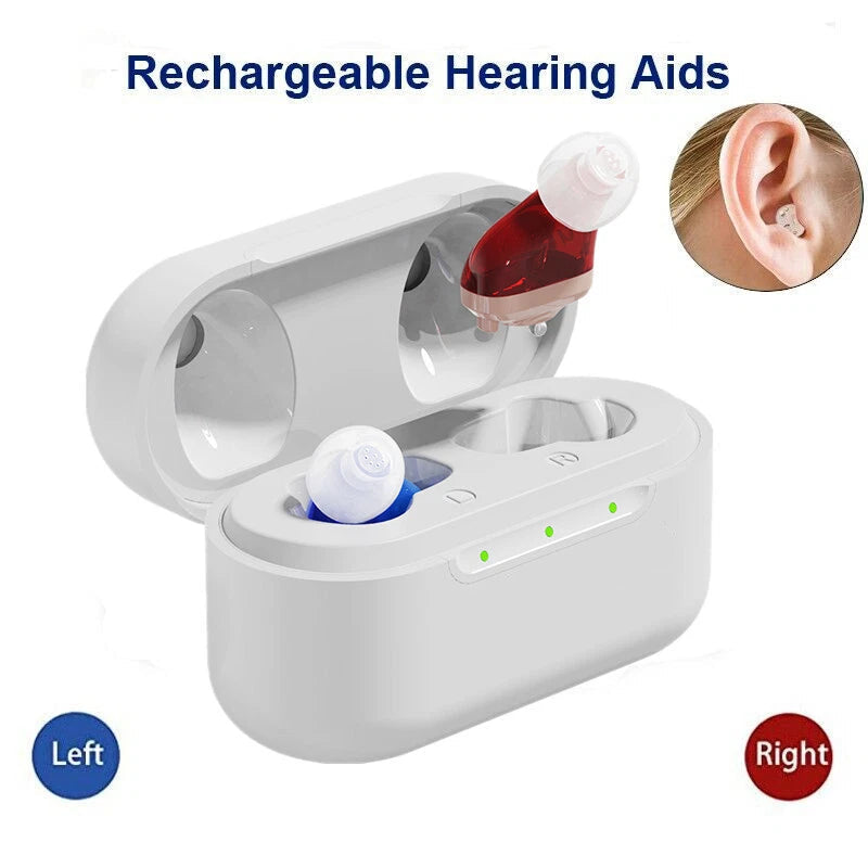 Mini Hearing Aids Digital Invisible In Ear Small Sound Voice Amplifier Enhancer