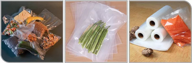 Vacuum Sealer Bags 2-11"x50' Rolls Food Magic Seal! Great $$ saver!