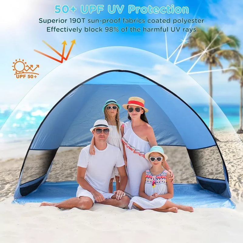 Pop Up Portable Beach Canopy Sun Shade Shelter Outdoor Camping Fishing Tent Mesh