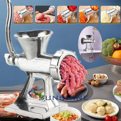 Heavy Duty Meat Grinder Mincer Stuffer Manual Sausage Filler Sauce Maker Machine