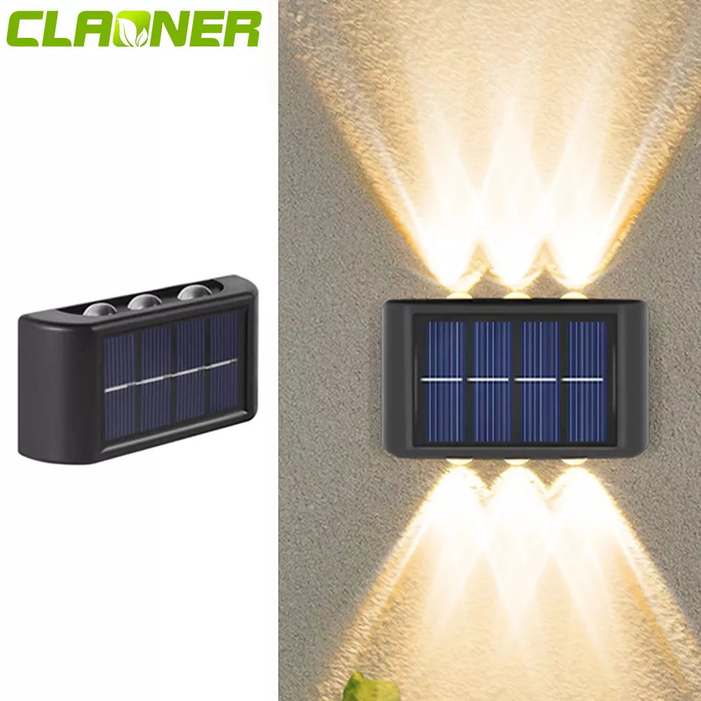 Solar 6LED Deck Light Path Garden Patio Pathway Stairs Step Fence Lamp Outdoor