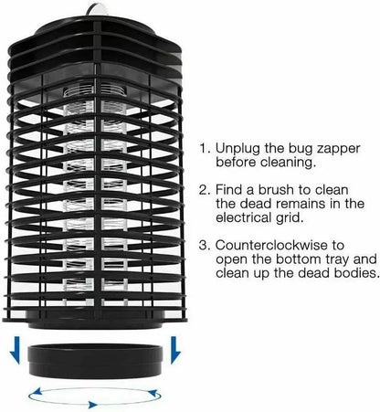 Electric Mosquito Insect Killer Zapper LED Light Fly Bug Trap Pest Control Lamp