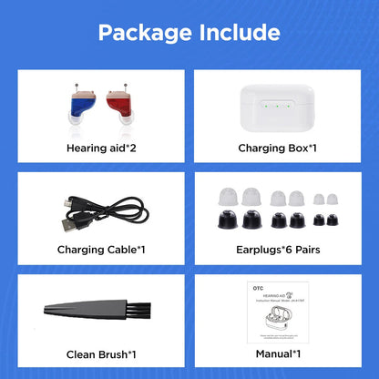 Mini Hearing Aids Digital Invisible In Ear Small Sound Voice Amplifier Enhancer