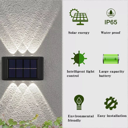 Solar 6LED Deck Light Path Garden Patio Pathway Stairs Step Fence Lamp Outdoor