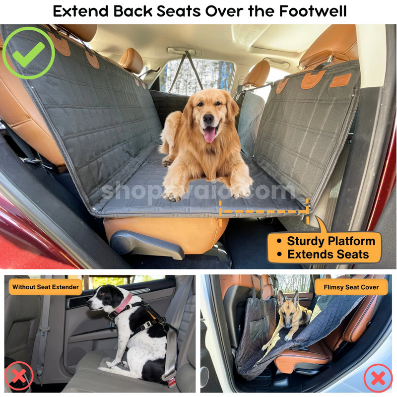 Hard Bottom Seat Extender for Dogs