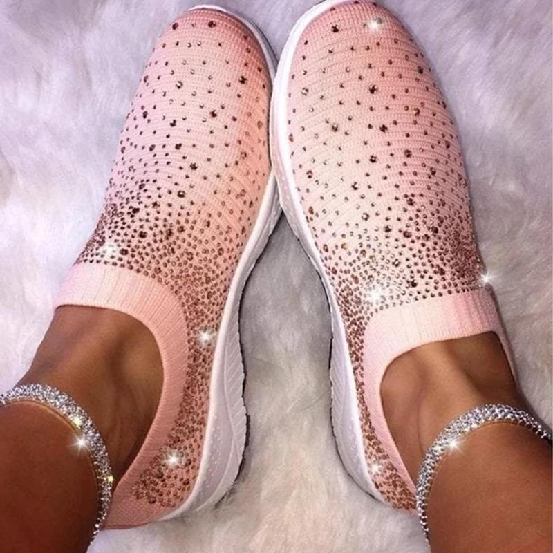 Crystal Slip on sneakers For Women