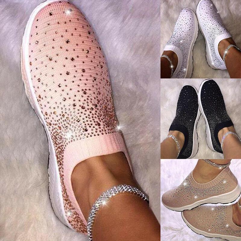 Crystal Slip on sneakers For Women