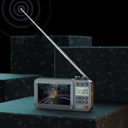 High-end Video Plug-in Bluetooth Pocket Media Video Radio Player, For Camping and outdoor activities
