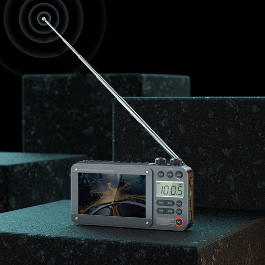 High-end Video Plug-in Bluetooth Pocket Media Video Radio Player, For Camping and outdoor activities