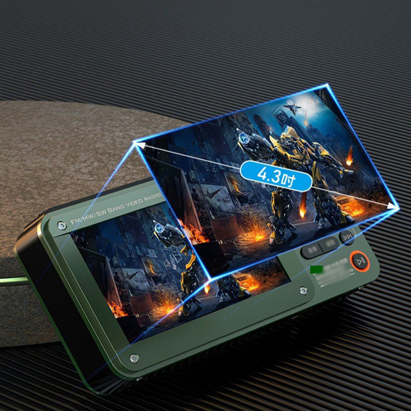 High-end Video Plug-in Bluetooth Pocket Media Video Radio Player, For Camping and outdoor activities