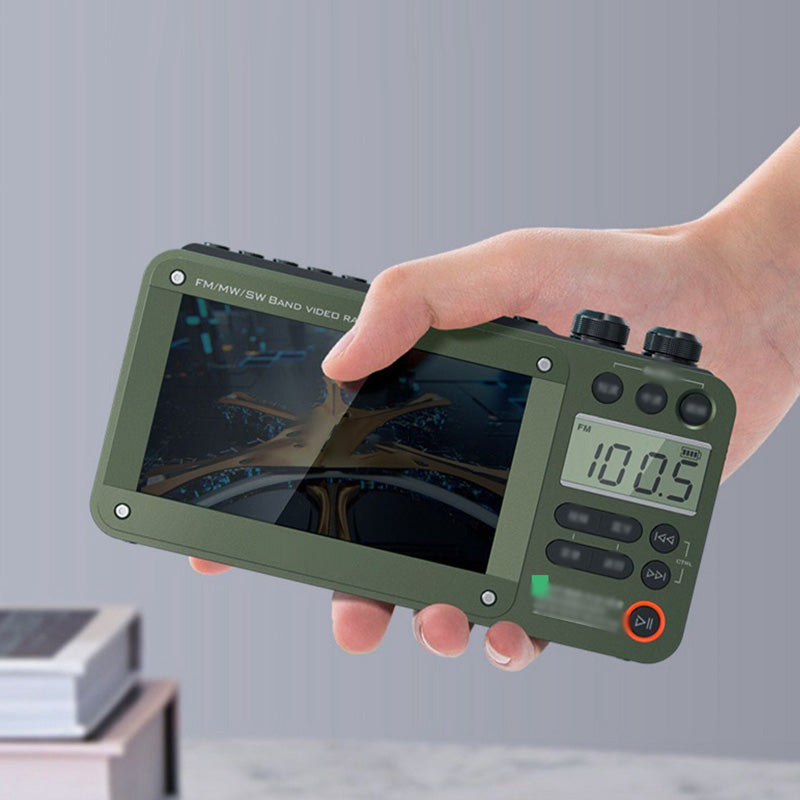 High-end Video Plug-in Bluetooth Pocket Media Video Radio Player, For Camping and outdoor activities