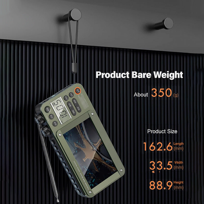 High-end Video Plug-in Bluetooth Pocket Media Video Radio Player, For Camping and outdoor activities