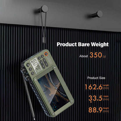 High-end Video Plug-in Bluetooth Pocket Media Video Radio Player, For Camping and outdoor activities