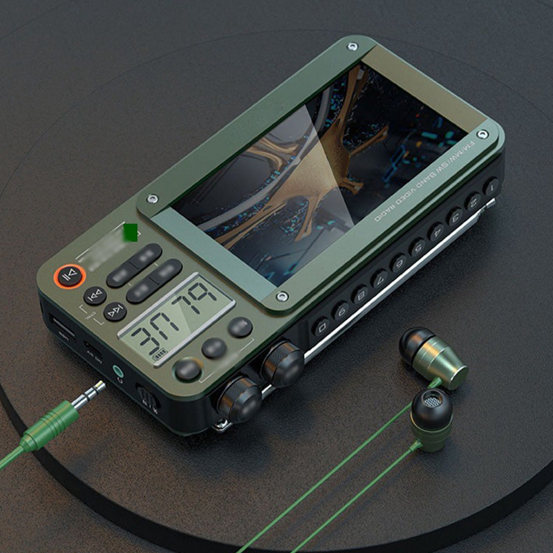 High-end Video Plug-in Bluetooth Pocket Media Video Radio Player, For Camping and outdoor activities