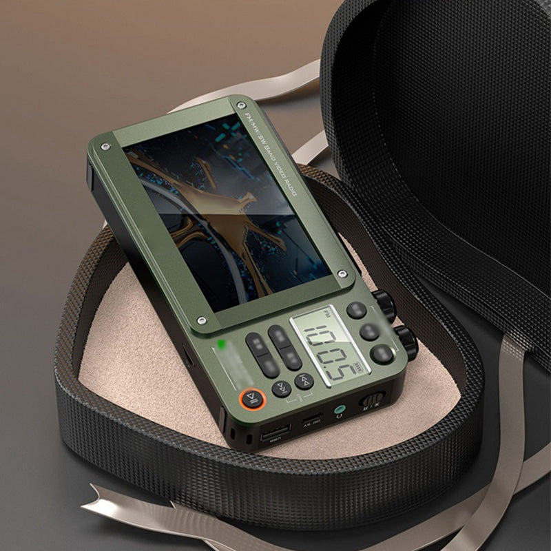 High-end Video Plug-in Bluetooth Pocket Media Video Radio Player, For Camping and outdoor activities