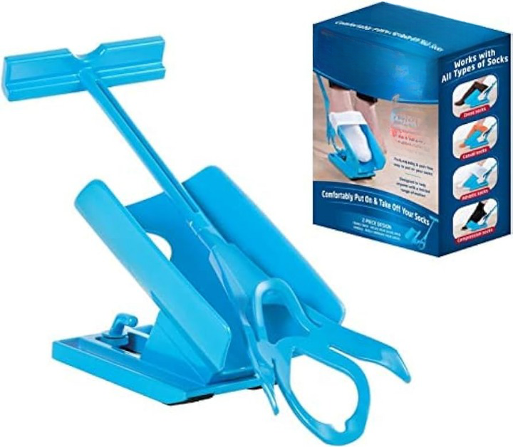 Sock Slider Aid Kit Helper, Socks Lifter Assistance For Seniors As Seen On TV Easy Take Off & On Without Bending