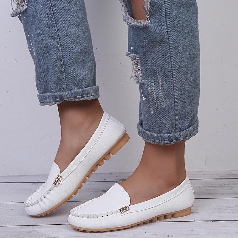 Women Casual Flat Shoes Round Toe Denim