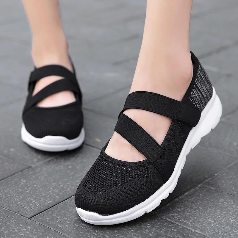 Hook and Loop Fly Weave Breathable shoes